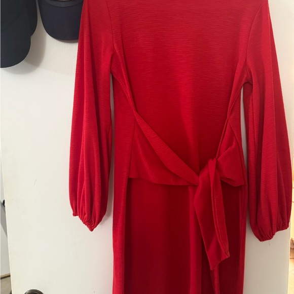 Red Vioimos Wrap mini dress - Picture 3 of 4